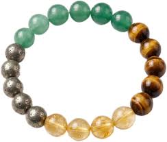 Energized Money Magnet Bracelet — Pyrite, Citrine, Tiger Eye & Green Aventurine