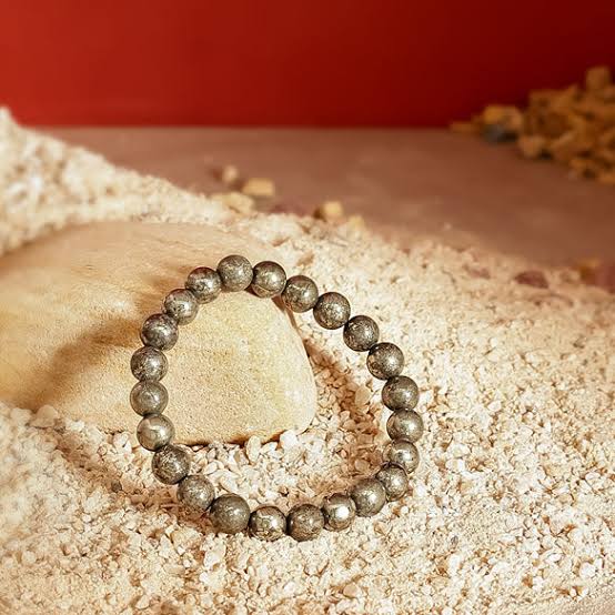 Energized Raw Pyrite Bracelet for Prosperity & Protection